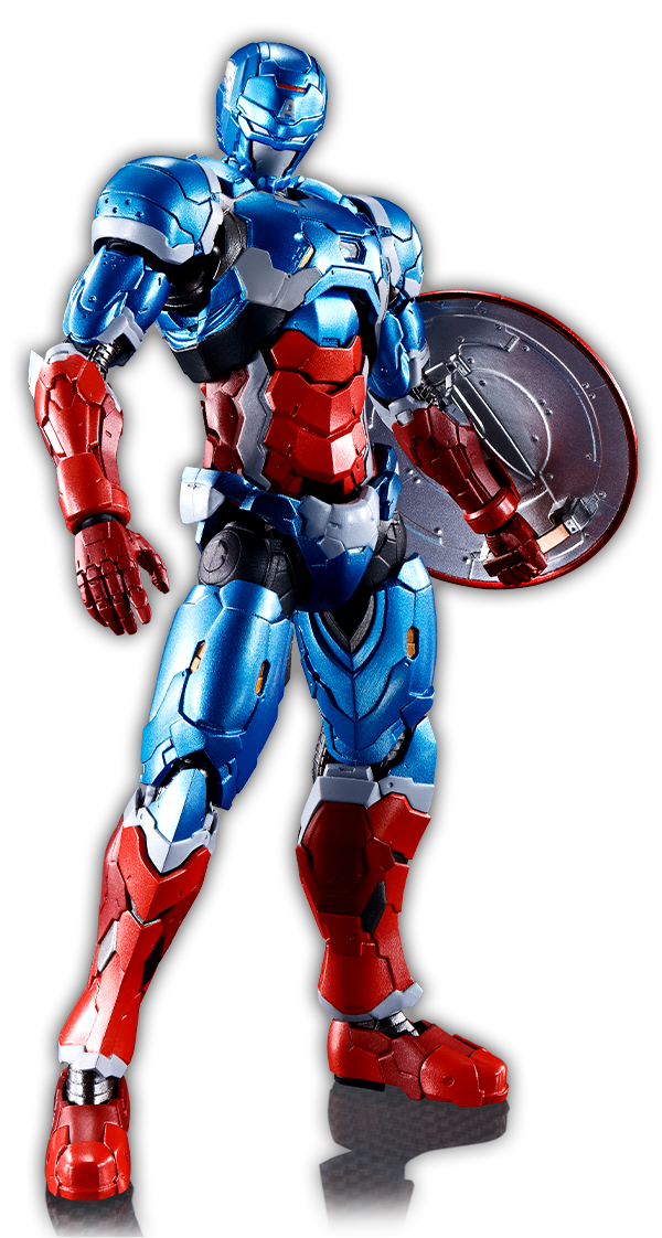 With a battle-ready suit made by Tony Stark, Cap makes his entrance!