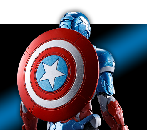 With a battle-ready suit made by Tony Stark, Cap makes his entrance!